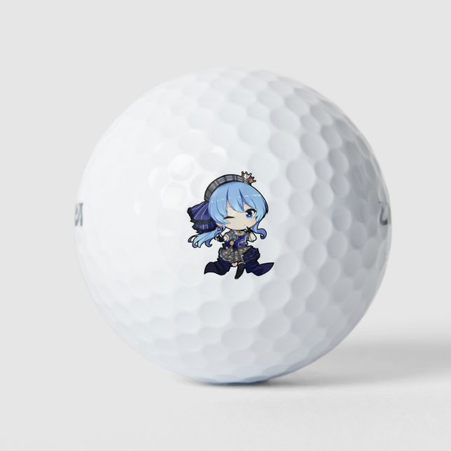 Hoshimachi Suisei (星街すいせい) Golf Balls (Front)