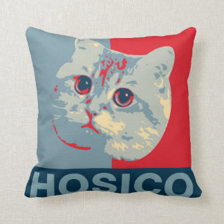 Hosico - Red Blue Illustration Cushion