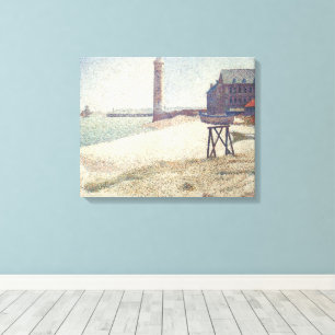 Hospice and Lighthouse, Honfleur by Georges Seurat Canvas Print
