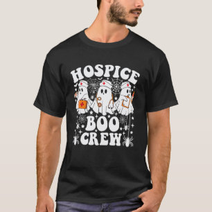 Hospice Boo Crew Nurse Funny Ghost Halloween T-Shirt