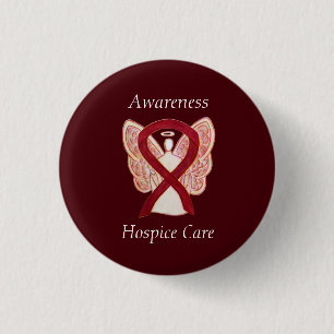 Hospice Care Angel Awareness Ribbon Pins