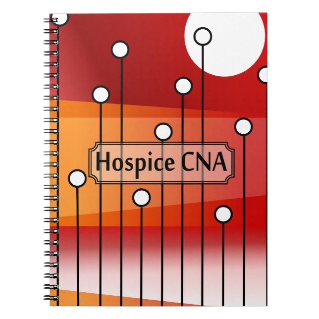 Hospice CNA Nursing Assistant Spiral Notebook (Front)