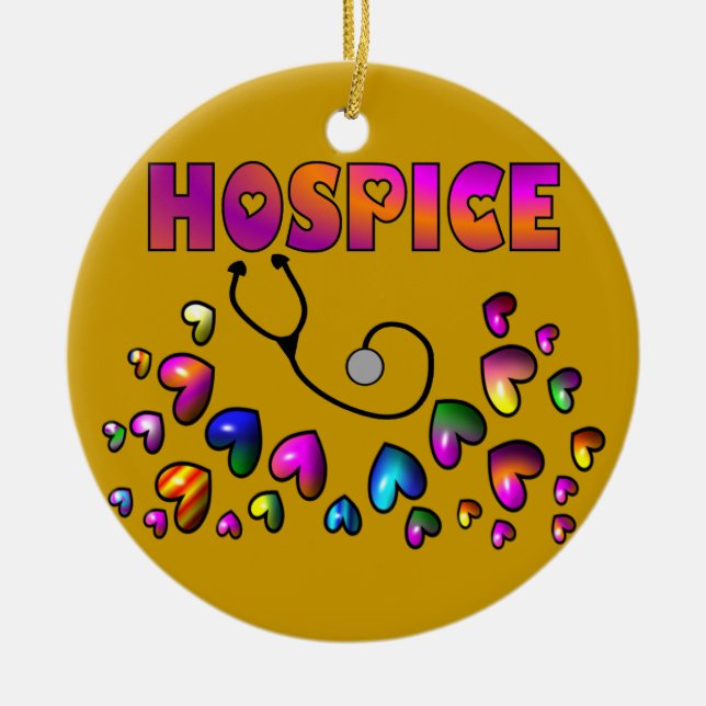HOSPICE HEARTS Christmas Ornament (Front)