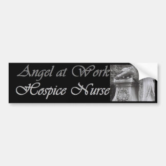 Hospice nurse angel bumper sticker