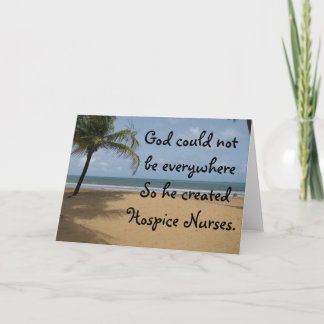 Hospice Nurse Christian Greeting Card