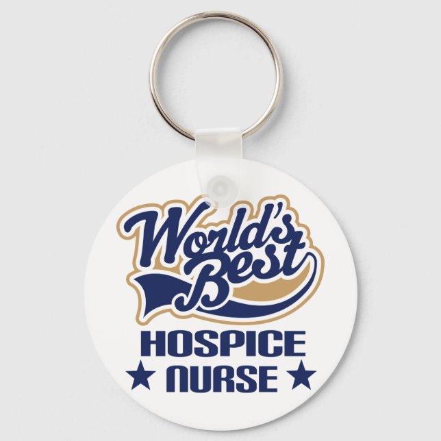 Hospice Nurse Gift Key Ring (Front)