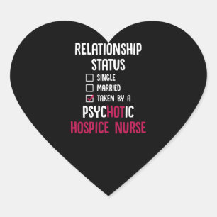 Hospice Nurse Hot Nursing RN Heart Sticker