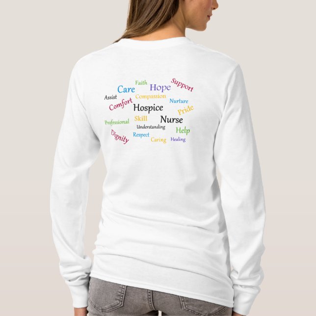 Hospice Nurse Long Sleeve Shirt (Back)