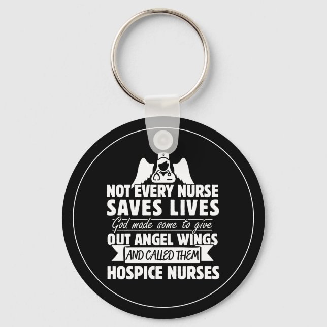 Hospice Nurse Quote Key Ring (Front)