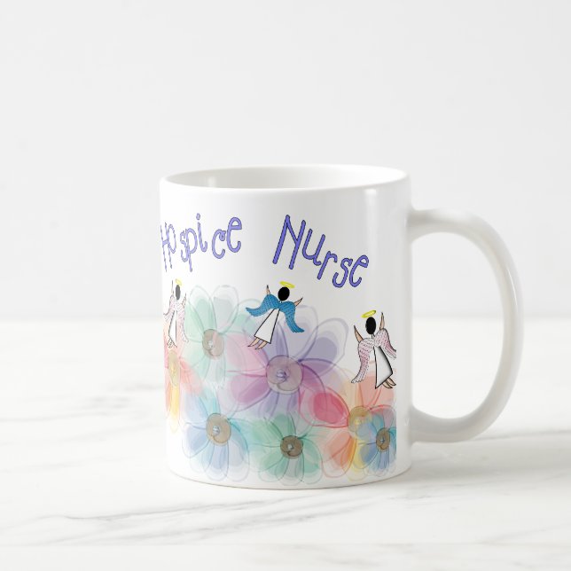 Hospice Nurse WHISPY Angels Design Coffee Mug (Right)