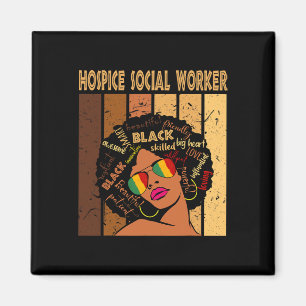 Hospice Social Worker Afro African Women Black His Magnet