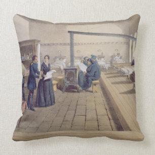 Hospital at Scutari, detail of Florence Nightingal Cushion