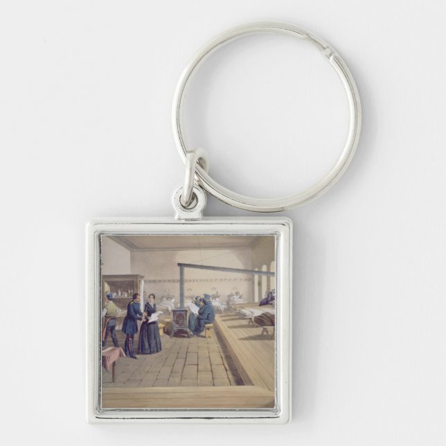 Hospital at Scutari, detail of Florence Nightingal Key Ring (Front)
