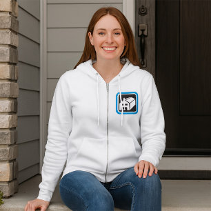 Hospital Barn Icon Minimalist Healthcare Facility  Hoodie