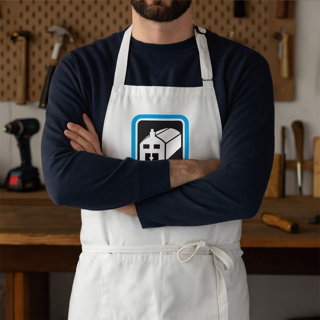 Hospital Barn Icon Minimalist Healthcare Facility  Standard Apron (Creator Uploaded)