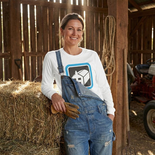 Hospital Barn Icon Minimalist Healthcare Facility  T-Shirt (Creator Uploaded)