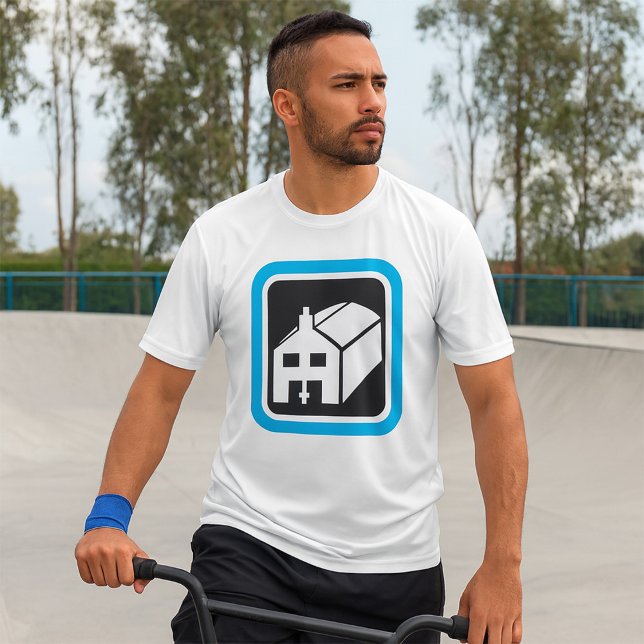 Hospital Barn Icon Minimalist Healthcare Facility  T-Shirt (Creator Uploaded)