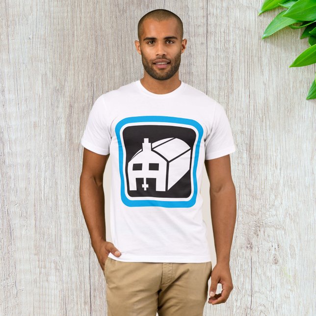 Hospital Barn Icon Minimalist Healthcare Facility  T-Shirt (Creator Uploaded)