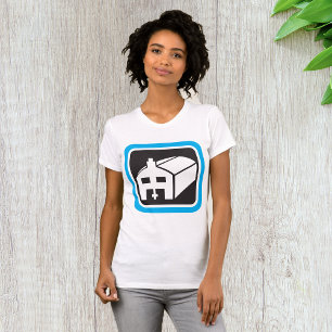 Hospital Barn Icon Minimalist Healthcare Facility  T-Shirt