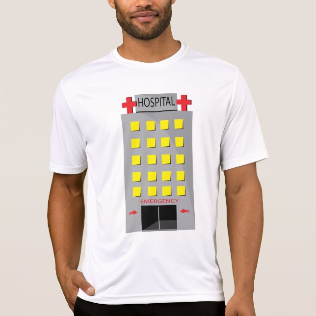 Hospital Building Emergency Entrance T-Shirt (Front)