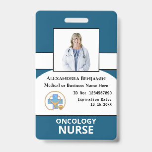 Hospital Business Employee Photo Logo ID Card  Badge