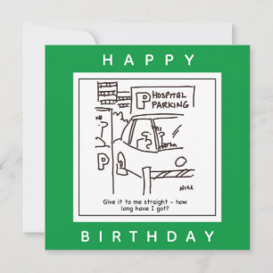 Hospital Car Parking Car Park Cartoon Card