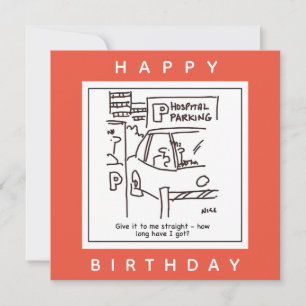 Hospital Car Parking Car Park Cartoon Card