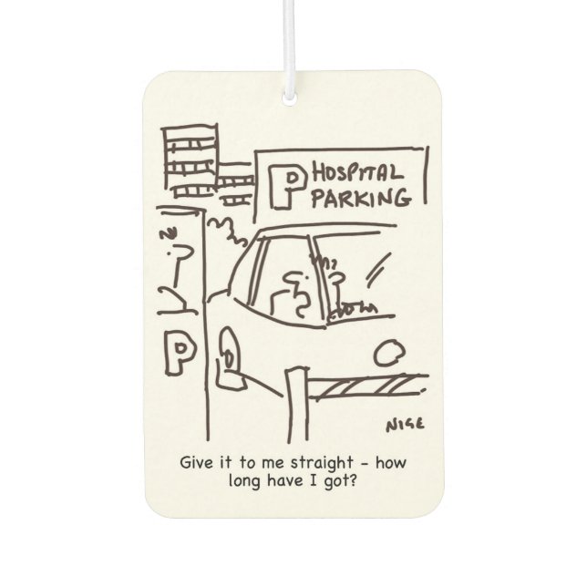 Hospital Car Parking Theme Coffee Mug Air Freshener (Front)