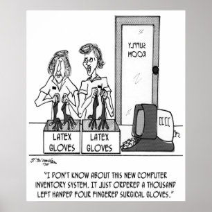Hospital Cartoon 1830 Poster