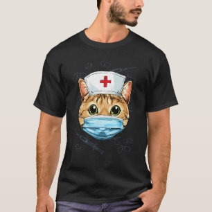 Hospital Cat ER Nurse RN LPN Nurse Life Animal Pet T-Shirt