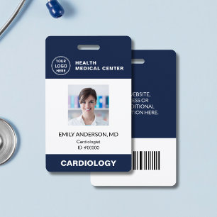 Hospital Clinic Doctor Employee Bar Code ID ID Badge
