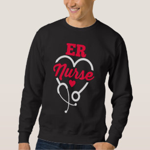Hospital Emergency Room Nurse Crew Nursing RN ER N Sweatshirt