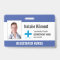 Hospital Employee Photo Name Logo Blue Black White