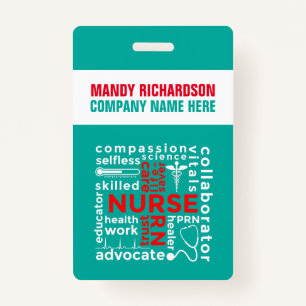Hospital Health Care Name Personalize Company ID Badge
