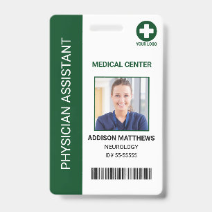 Hospital Medical Employee Doctor Nurse Photo ID  Badge