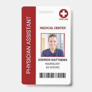 Hospital Medical Employee - Doctor Nurse Photo ID  Badge