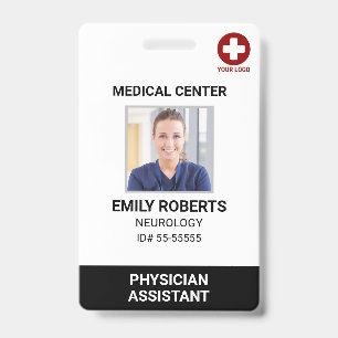 Hospital Medical Employee - Doctor Nurse Photo ID  Badge