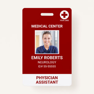 Hospital Medical Employee - Doctor Nurse Photo ID ID Badge