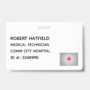 Hospital Medical ID Badge