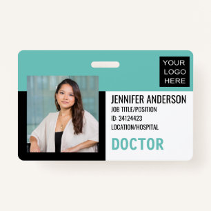 Hospital Medical ID with Logo ID Badge