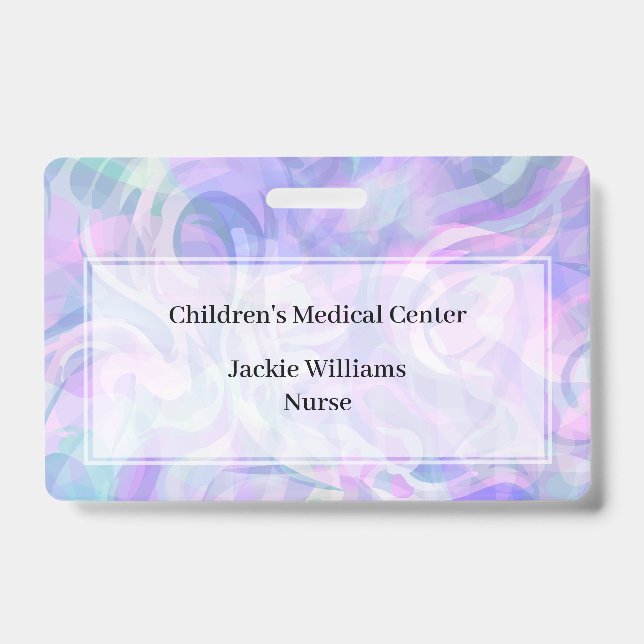 Hospital Medical Staff Name Badges ID Badge (Front)