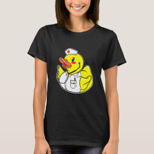 Hospital Nurse Humour Rescue Service Rubber Duck T-Shirt