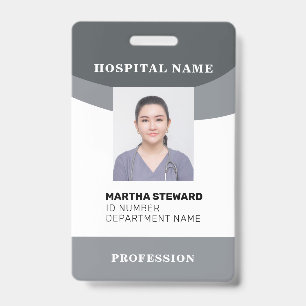 Hospital Nurse Medical Employee Photo Company ID Badge