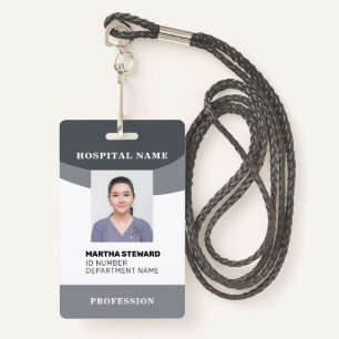 Hospital Nurse Medical Employee Photo Company ID Badge