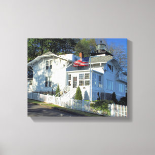 Hospital Point Lighthouse, MA Wrapped Canvas