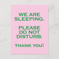 Hospital Room Do Not Disturb Sign