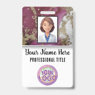 Hospital Staff Name Title Logo Nurse Doctors  ID Badge