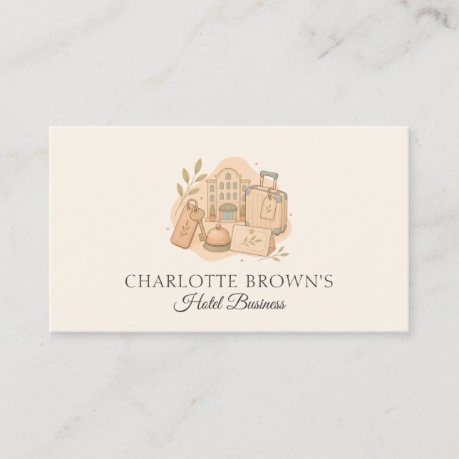 Hospitality Hotel Accommodation Business Card (Front)
