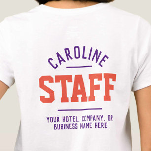 Hospitality Staff T-Shirt Printed Both Sides