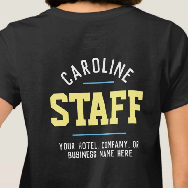 Hospitality Staff T-Shirt Printed Both Sides (Creator Uploaded)